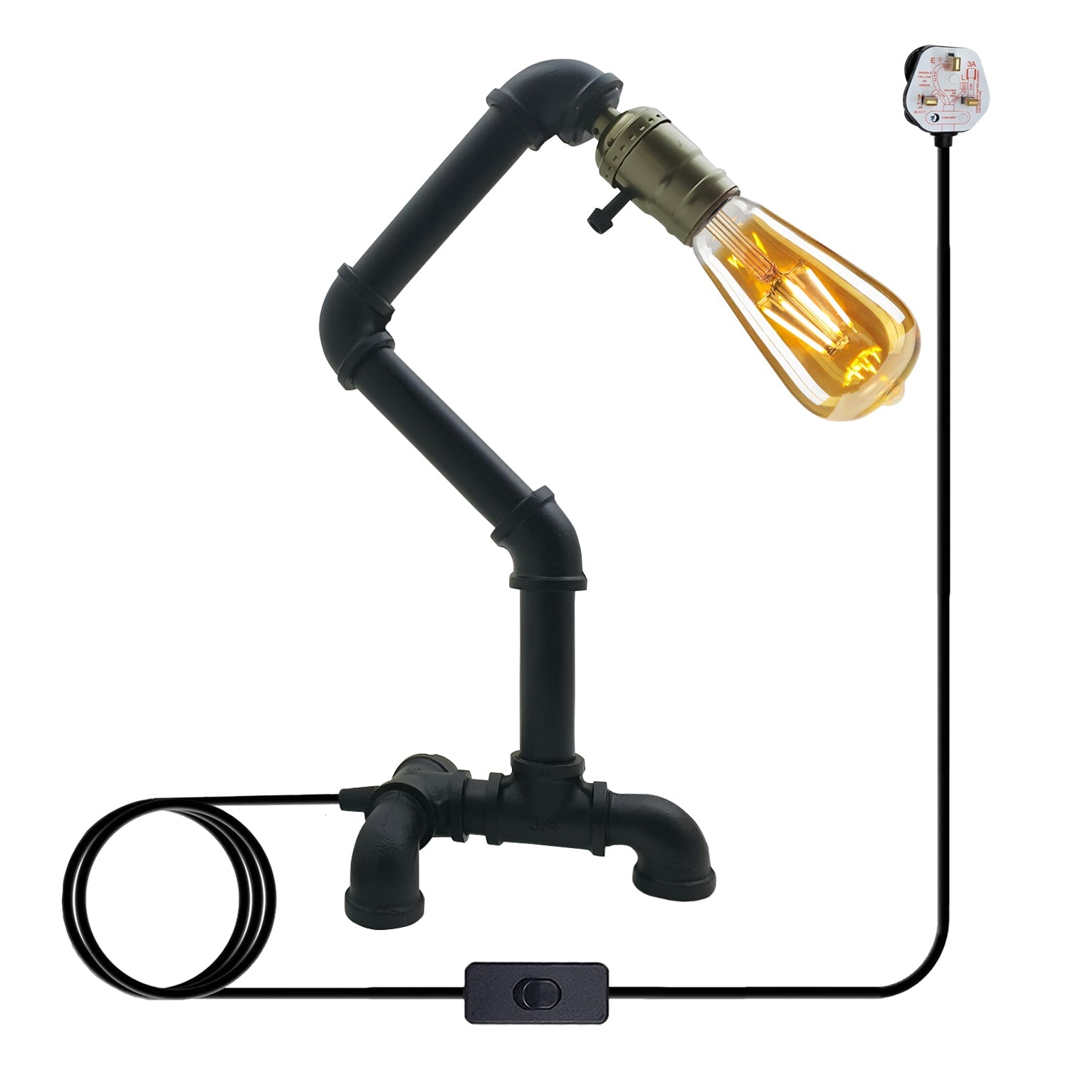 Budget-Friendly Table Lamps Iron Steampunk ~2836-7