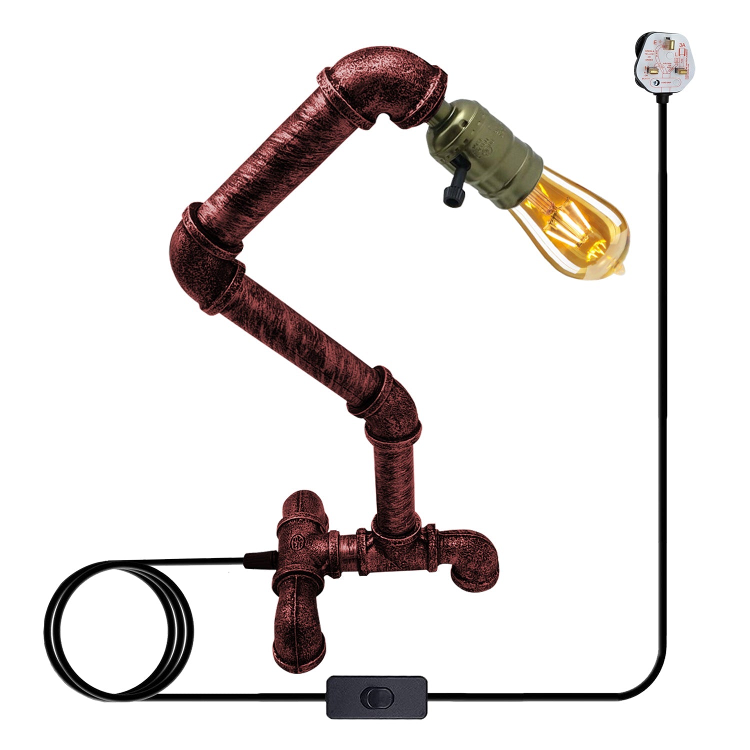 Budget-Friendly Table Lamps Iron Steampunk ~2836-11
