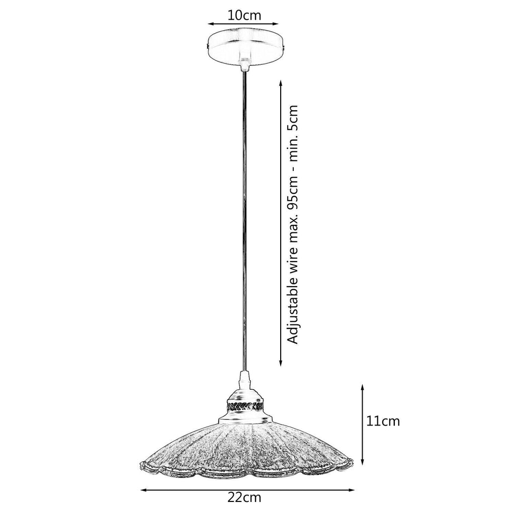 Umbrella Shape Metal Shade Pendant Lighting ~1291-1