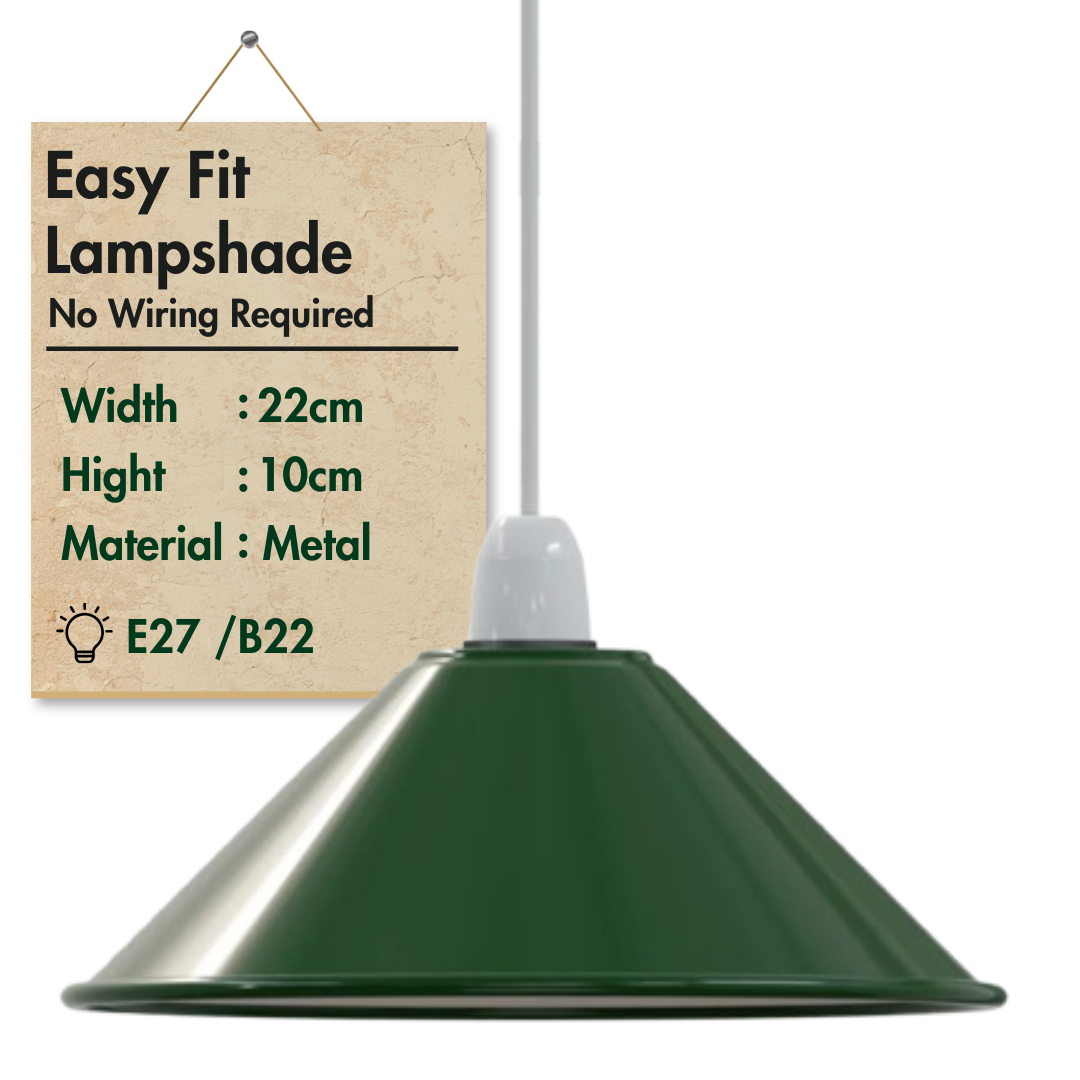 LEDSone industrial Vintage Metal Cone shaped Pendant light Lamp Shade~1449-11