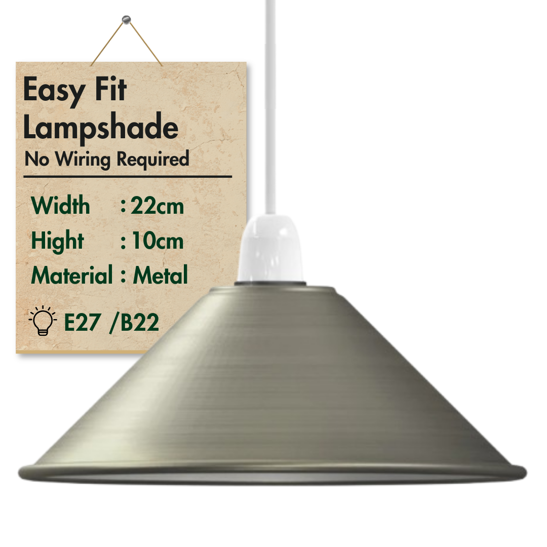 LEDSone industrial Vintage Metal Cone shaped Pendant light Lamp Shade~1449-9