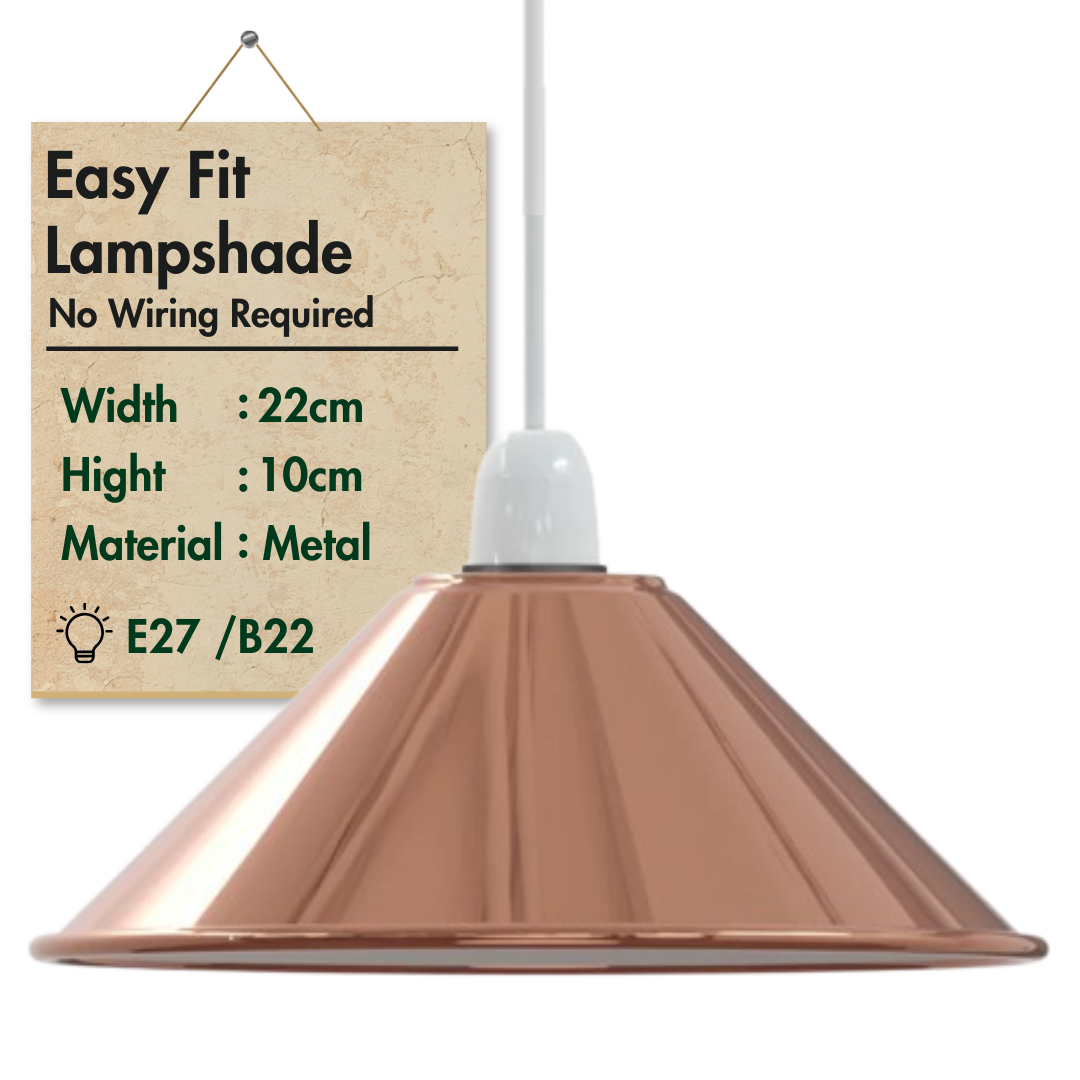 LEDSone industrial Vintage Metal Cone shaped Pendant light Lamp Shade~1449-17
