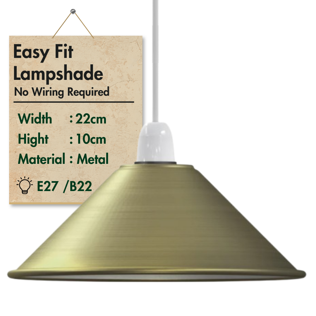 LEDSone industrial Vintage Metal Cone shaped Pendant light Lamp Shade~1449-5