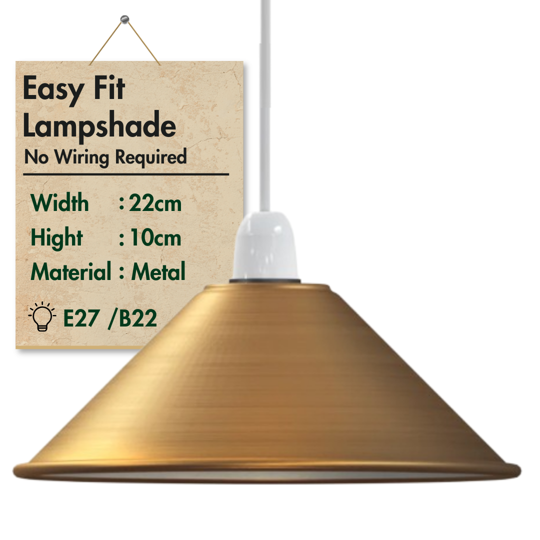 LEDSone industrial Vintage Metal Cone shaped Pendant light Lamp Shade~1449-10