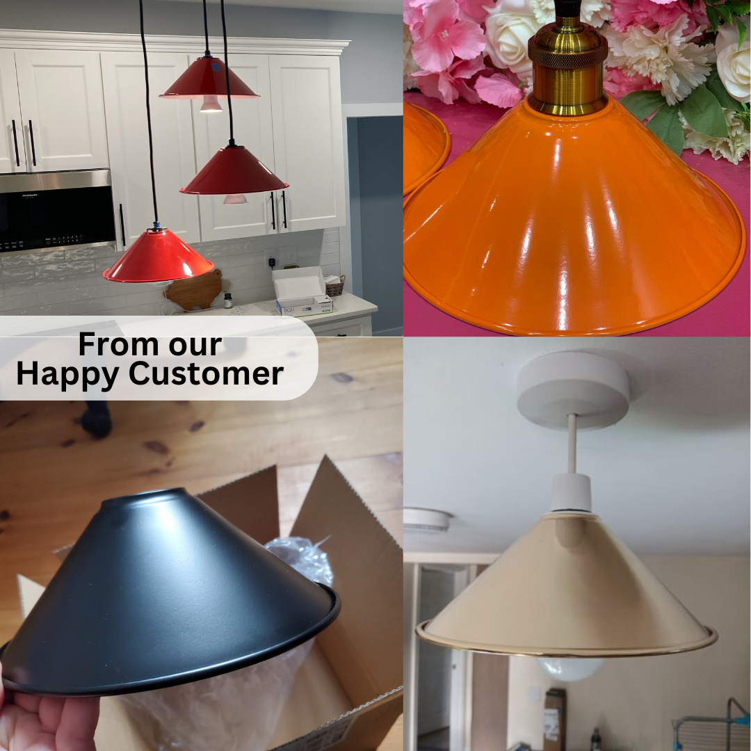 LEDSone industrial Vintage Metal Cone shaped Pendant light Lamp Shade~1449-2