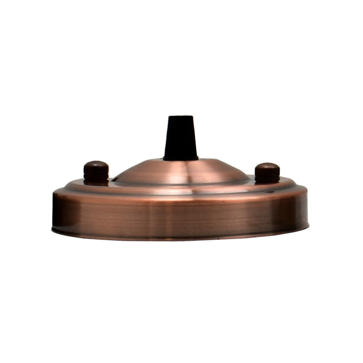 108mm Single Outlet Drop Metal Front Fitting Ceiling Rose~1451-8